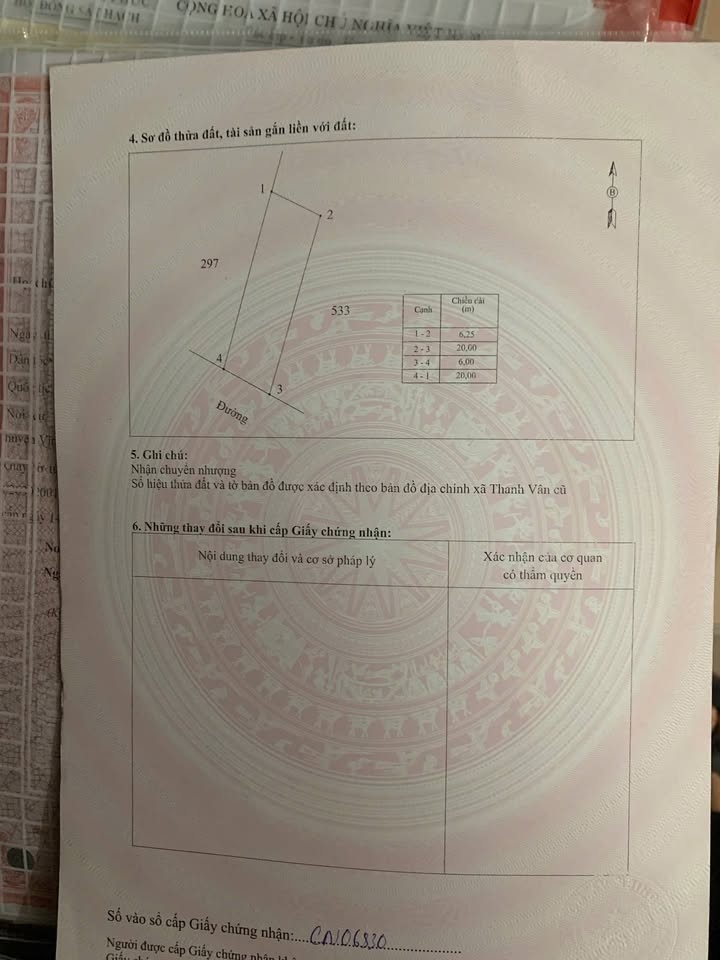 Đất thổ cư 120m² xã Hội Thịnh, huyện Tam Dương, giá chỉ 1.2 tỷ - Đường ô tô tránh nhau!