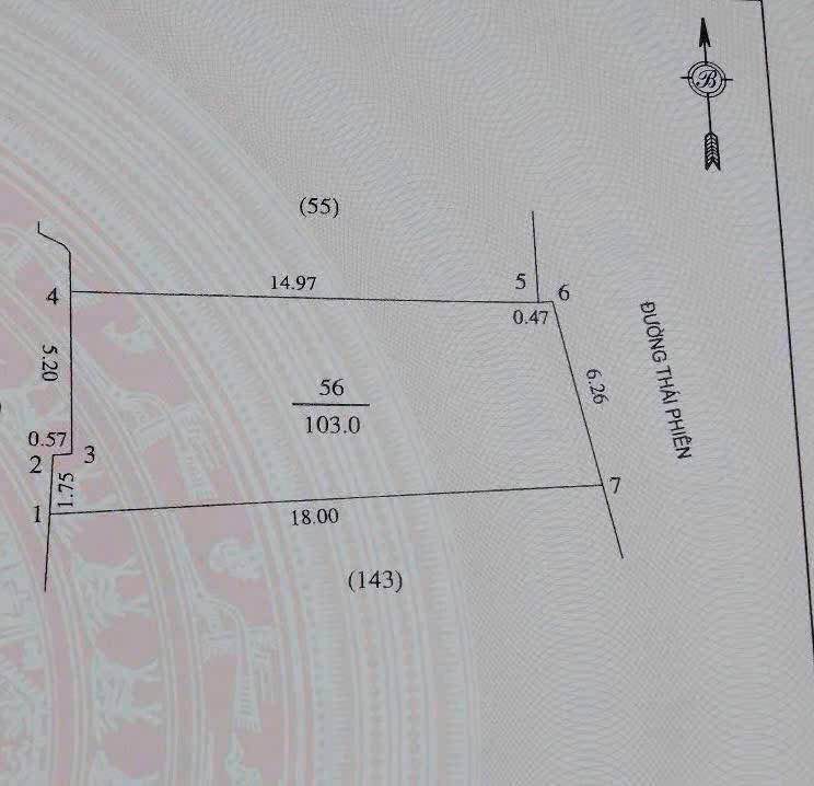 Lô đất vàng mặt đường Thái Phiên, TP Vinh 103m² - Chính chủ bán gấp!