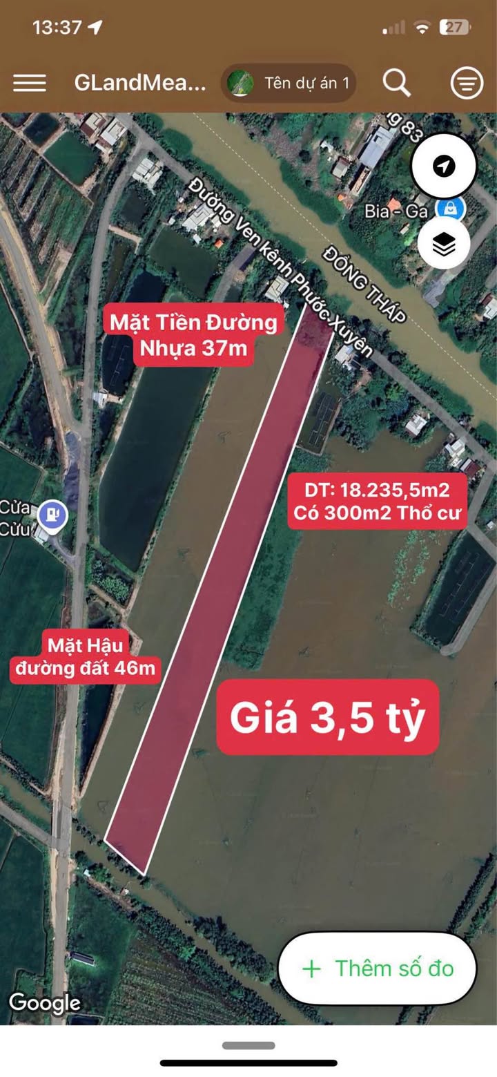Đất nền Thạnh Lộc, Cai Lậy 18.000m² giá 3.5 tỷ - Cơ hội đầu tư tuyệt vời!