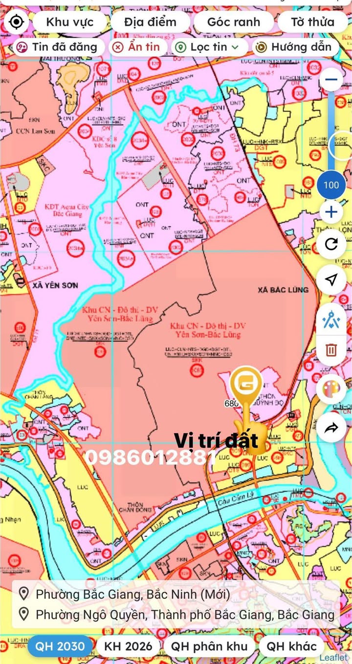 Đất thổ cư 100m² đường ô tô chạy tại Bắc Lũng, Lục Nam - Giá chỉ 1 tỷ!