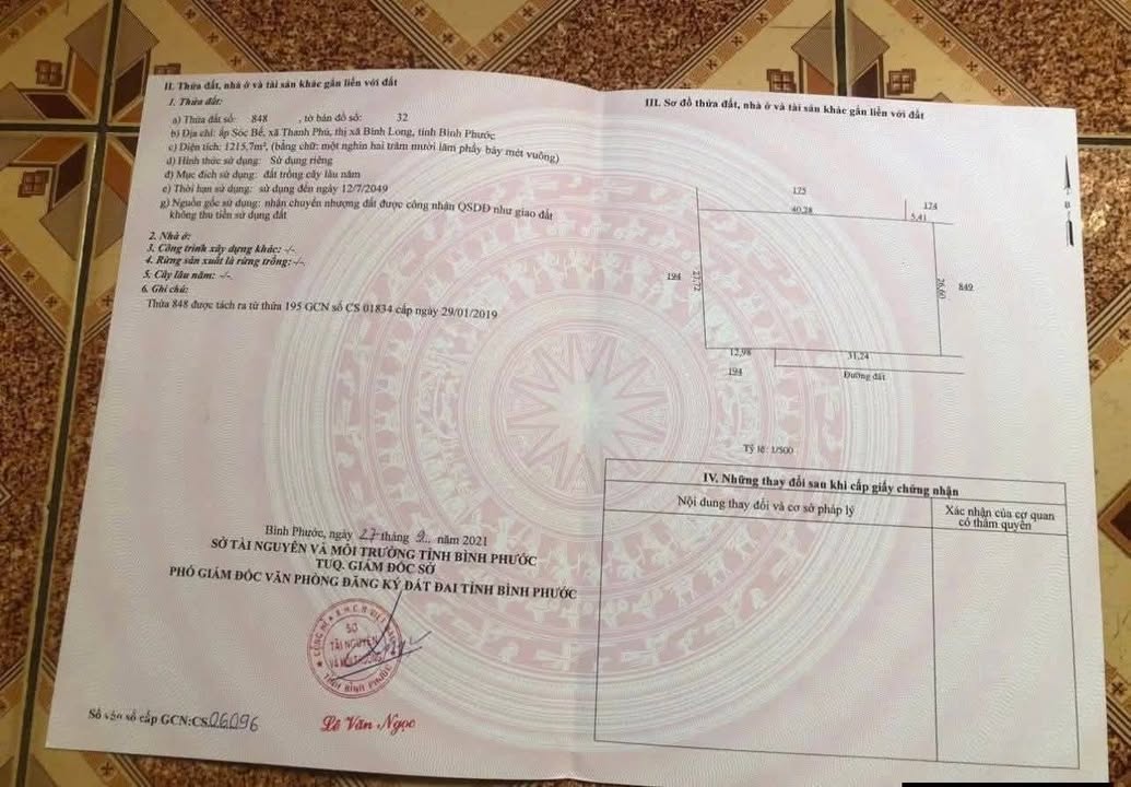 Đất nền mặt tiền đường Bêtông, Bình Long 936m² giá 700 triệu - Đầu tư sinh lời!