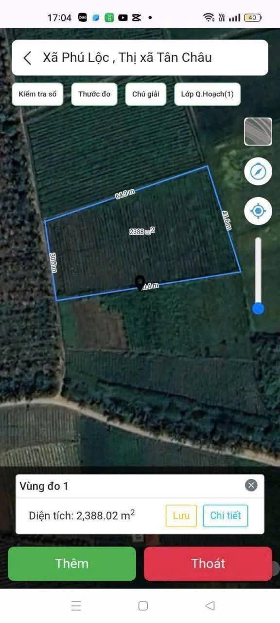 Đất lúa 2.335m² xã Vĩnh Xương, Tân Châu - Giá chỉ 2.335 tỷ, thương lượng hợp lý!