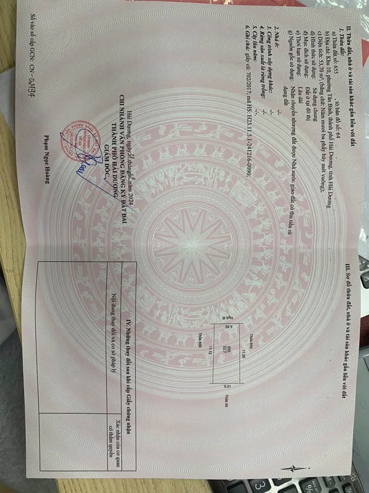 Bán đất mặt ngõ Bình Lộc, phường Tân Bình, 53.7m² - Đầu tư sinh lời tuyệt vời!