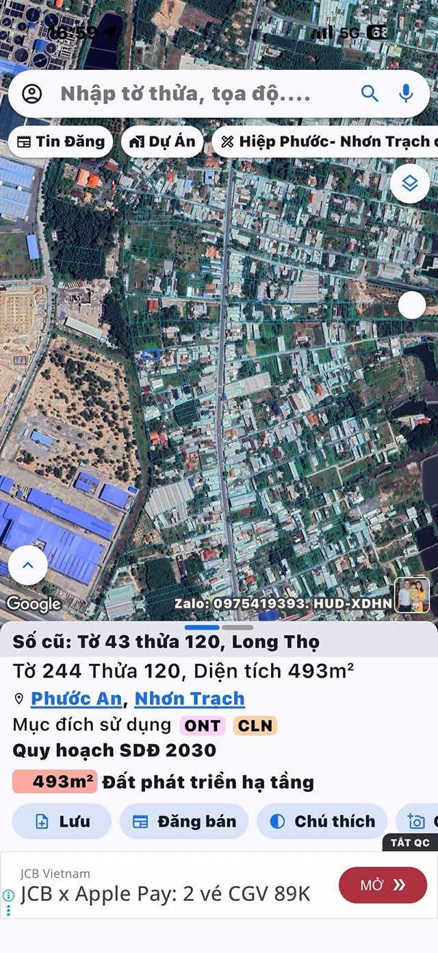 Nhà phố Ấp 4 Long Thọ Nhơn Trạch 493m² giá 3.5 tỷ - Sổ hồng chính chủ!