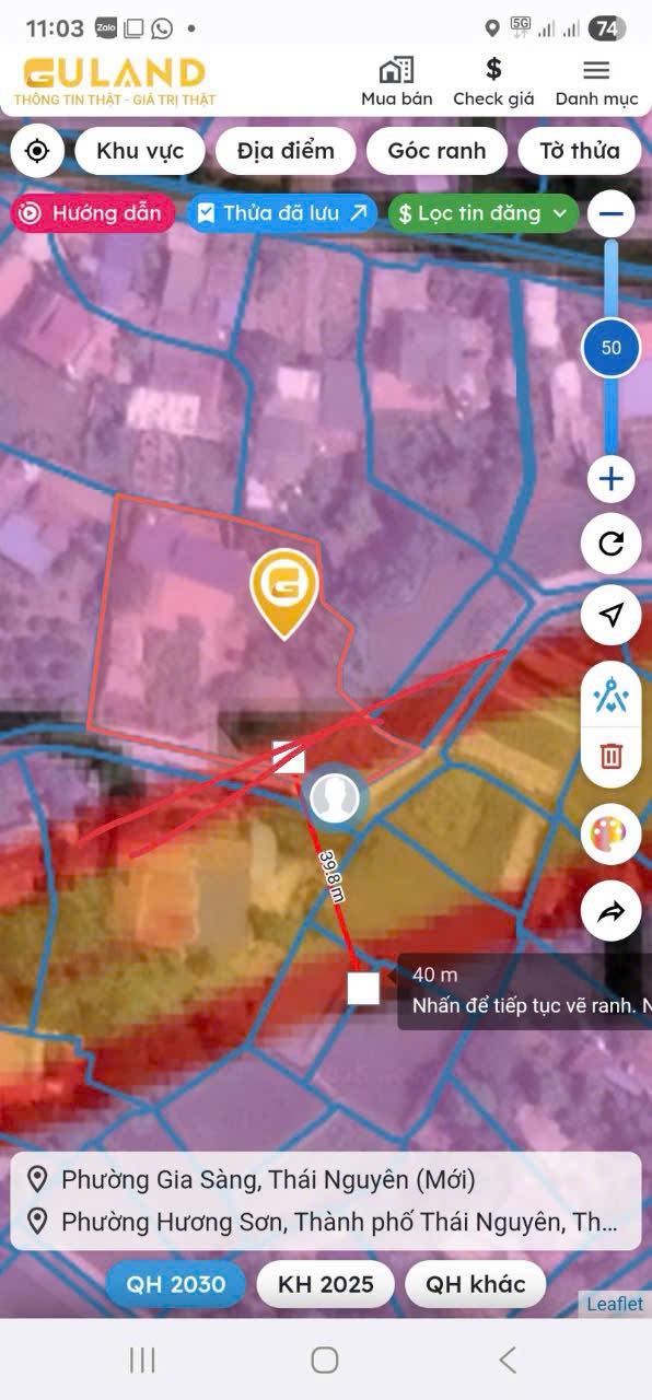 Đất nền Hương Sơn, Thái Nguyên 100m² giá chỉ 599 triệu - Sổ đỏ chính chủ!