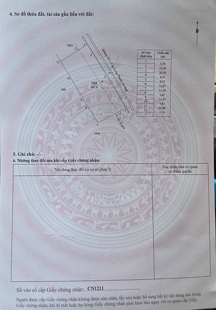 Đất mặt tiền đường Tổ 1 - 3, xã Châu Thành, 664m² - Vị trí đắc địa cho nhà đầu tư!