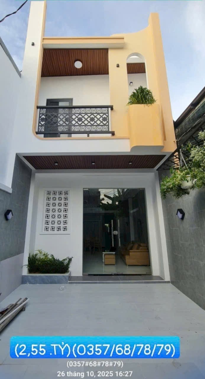 Nhà lầu mới tại Mỹ Tho 72m² giá 2.55 tỷ - Thiết kế hiện đại, sổ hồng riêng!