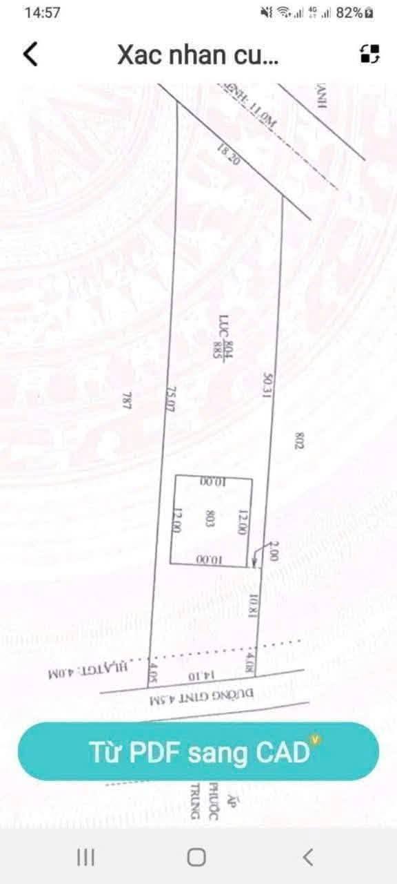 Đất nền 1005m² tại Xã Thạnh Phú, Huyện Cờ Đỏ - Sổ hồng chính chủ, giá 1.3 tỷ