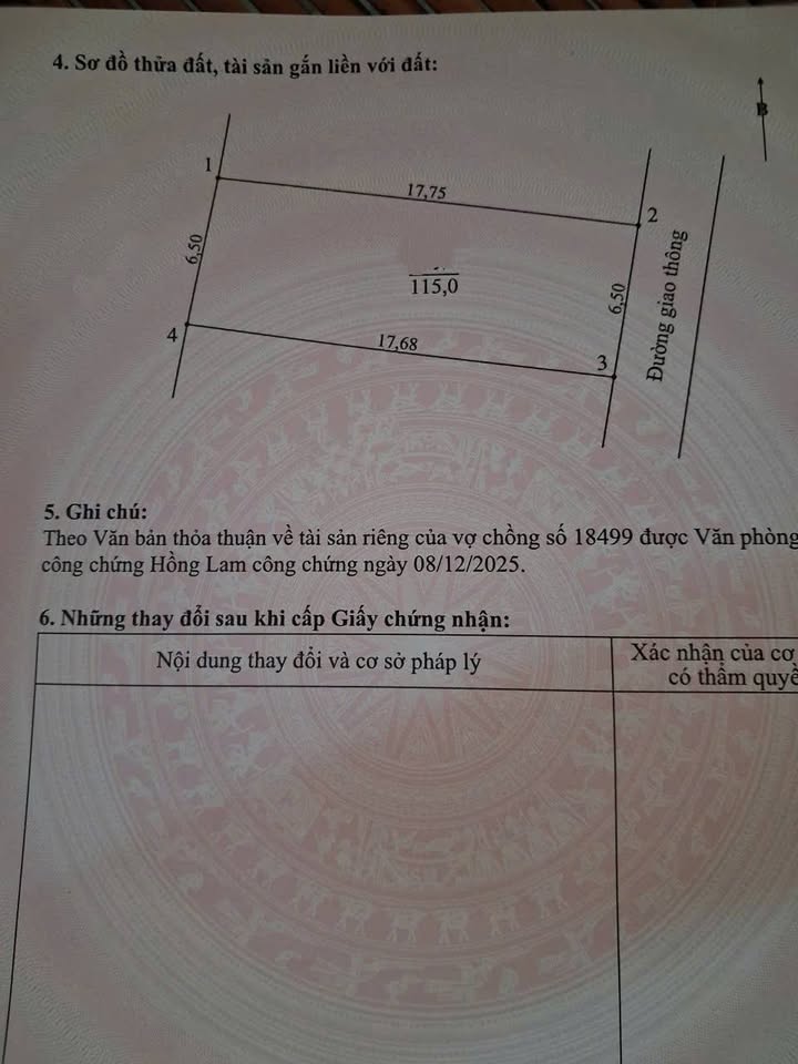 Đất nền TDP Kỹ Các, Phường Hà Huy Tập, 115m² giá chỉ 9xx triệu - Sổ đỏ chính chủ