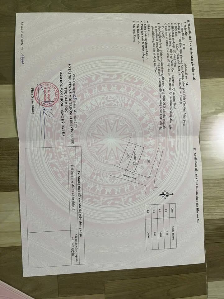 Đất thổ cư 120m² tại TDP Đôn Hâu, Vĩnh Yên giá chỉ 2 tỷ - Cơ hội đầu tư hiếm có!