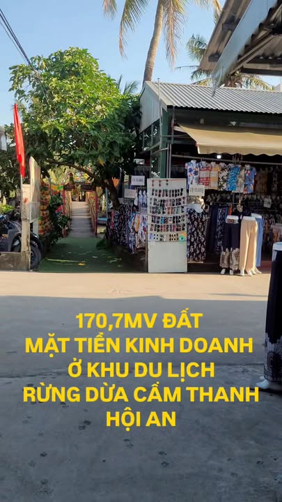 Đất mặt tiền kinh doanh 170m² khu du lịch rừng dừa Cẩm Thanh - Cơ hội đầu tư hấp dẫn!