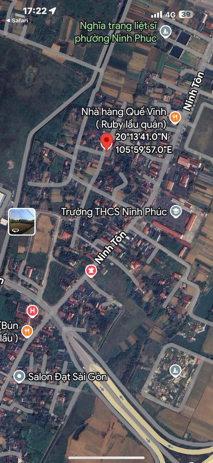 Đất đẹp Ninh Phúc 62m² giá chỉ 1 tỷ - Cơ hội đầu tư hấp dẫn!