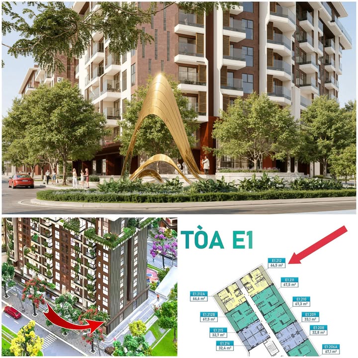 Căn hộ Eco Riverside E1.212 Hải Dương 66m² giá 2.661 tỷ - Không gian sống lý tưởng!