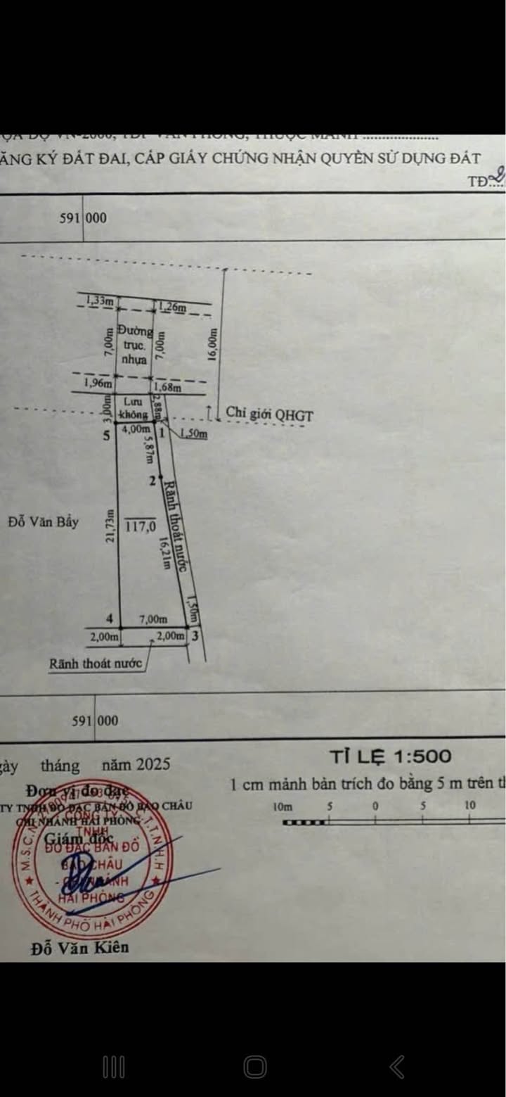 Đất nền lô góc 117m² mặt đường Văn Phong, Quận An Dương giá chỉ 4 tỷ - Đầu tư sinh lời ngay!