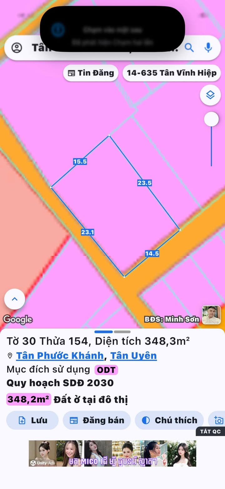 Đất nền 200m² phường Tân Phước Khánh giá 6 tỷ - Sổ hồng chính chủ!