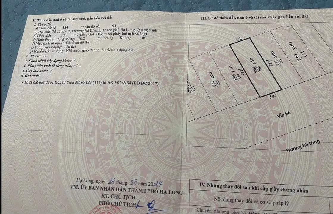 Đất nền Lideco2 Hạ Long 70m² giá 3 tỷ - Cơ hội đầu tư hấp dẫn!