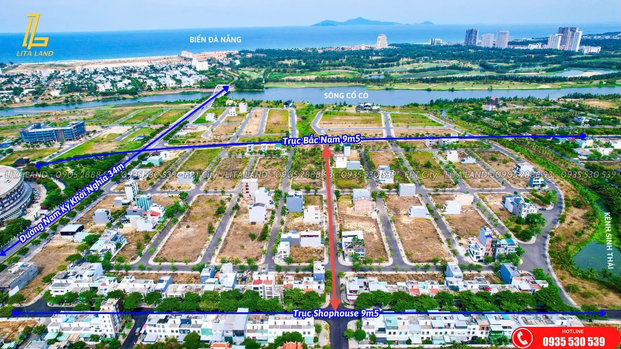 Đất nền FPT City Đà Nẵng 90m² giá 5,2 tỷ - Sổ hồng chính chủ, thuận tiện cho đầu tư!