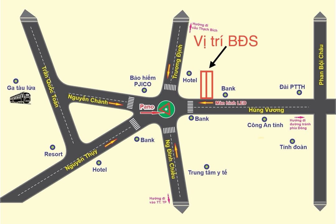 Bán gấp 2 lô liền kề mặt tiền Hùng Vương, TP. Quảng Ngãi, 389m² chỉ 23 tỷ - Đầu tư sinh lời ngay!