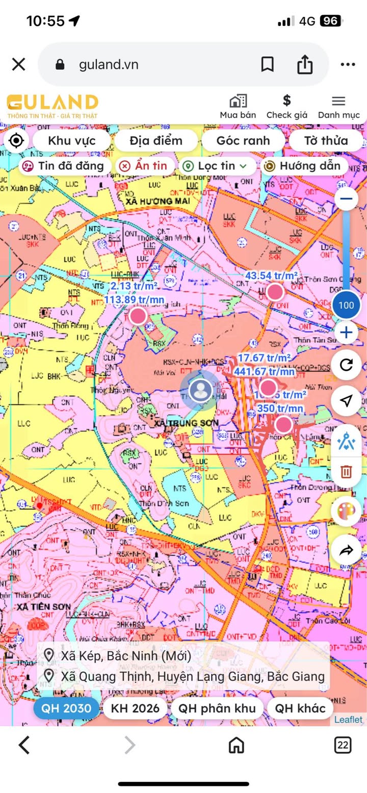 Bán đất nền TDP Sơn Hải, Phường Tự Lạn, 100m² - Đầu tư sinh lời ngay!