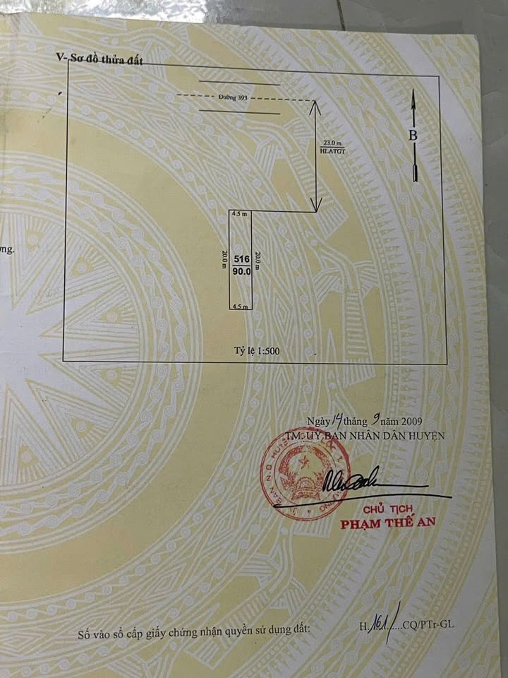Đất nền mặt đường 393, Xã Phạm Trấn, 90m² - Kinh doanh thuận lợi!