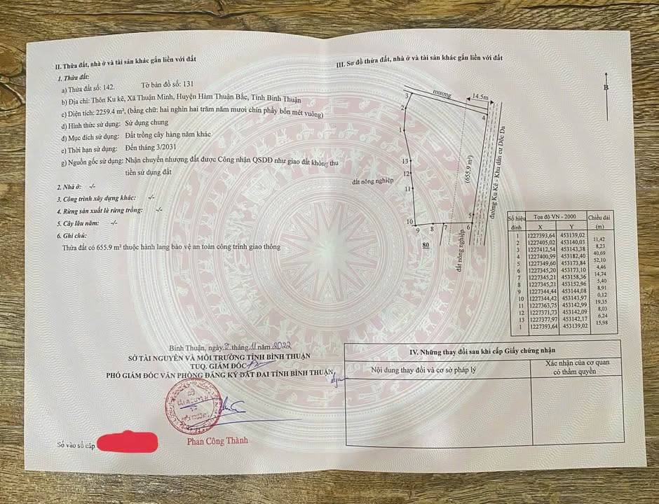 Đất nền Thôn Ku Ke, Xã Thuận Minh, 720m² chỉ 1.65 tỷ - Đầu tư sinh lời cao!