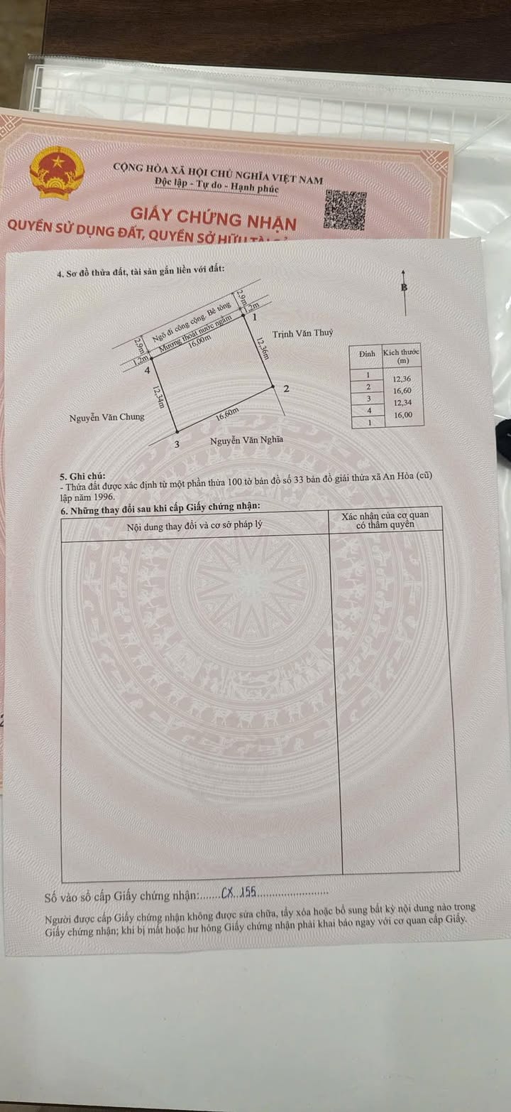 Đất nền 200m² Phường An Phong, Quận An Dương - Cơ hội đầu tư hiếm có!