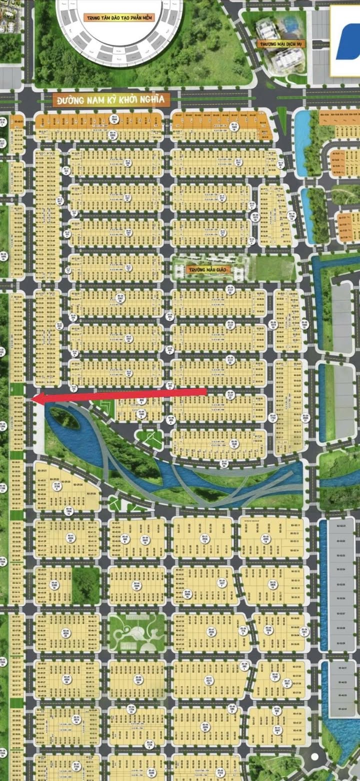 Đất nền khu đô thị FPT Hải Châu 104m² giá 5 tỷ - Lô sạch đẹp, hướng Nam