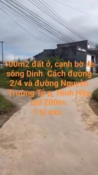 Đất nền Ninh Hòa 100m² giá 1 tỷ - Cơ hội đầu tư hấp dẫn!