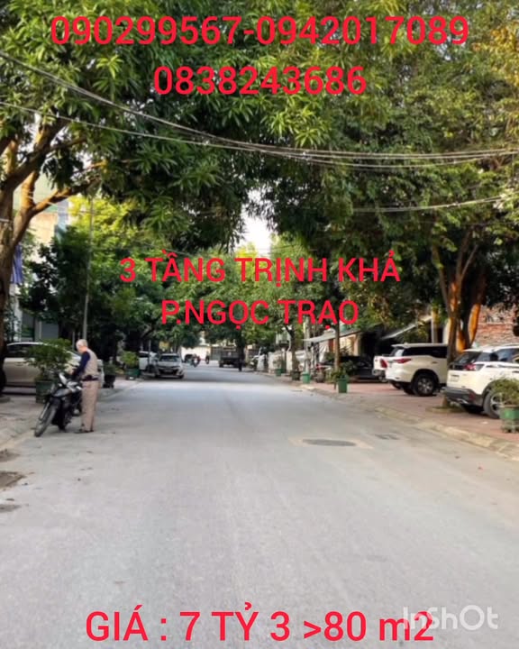 Nhà phố Trịnh Khả, Thanh Hóa 80m² giá 7.3 tỷ - Vị trí đắc địa kinh doanh!