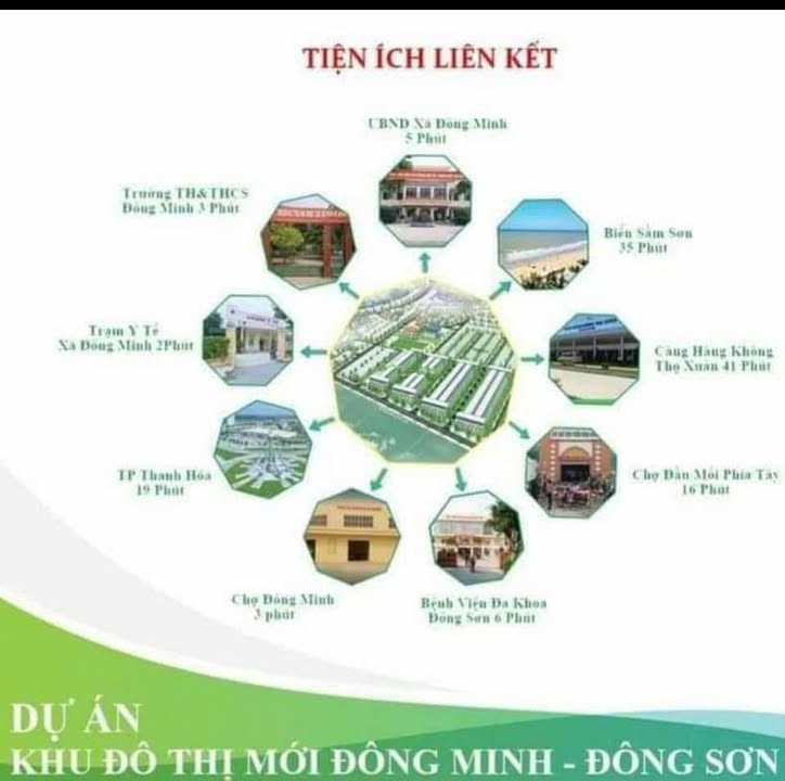 Đất nền góc 125m² tại Đông Minh, Thanh Hóa - View Hồ Điều Hòa