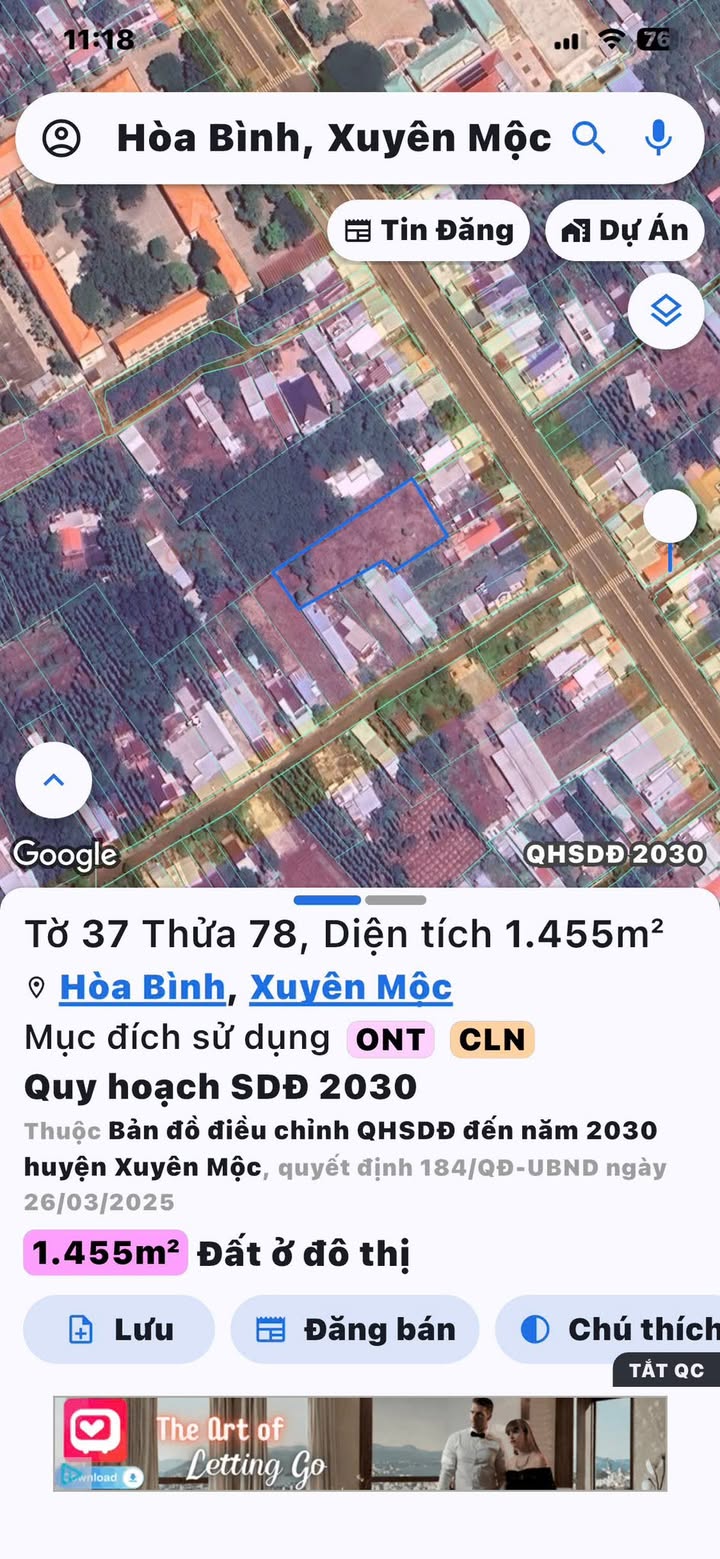 Đất nền xã Hòa Hội, Huyện Xuyên Mộc, 1450m² chỉ 1.7 tỷ - Đầu tư sinh lời!