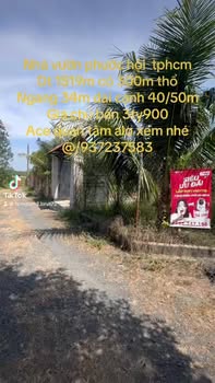 Nhà vườn 2 mặt tiền Phường Phước Long B 1519m² giá 3.9 tỷ - Không thể bỏ lỡ!