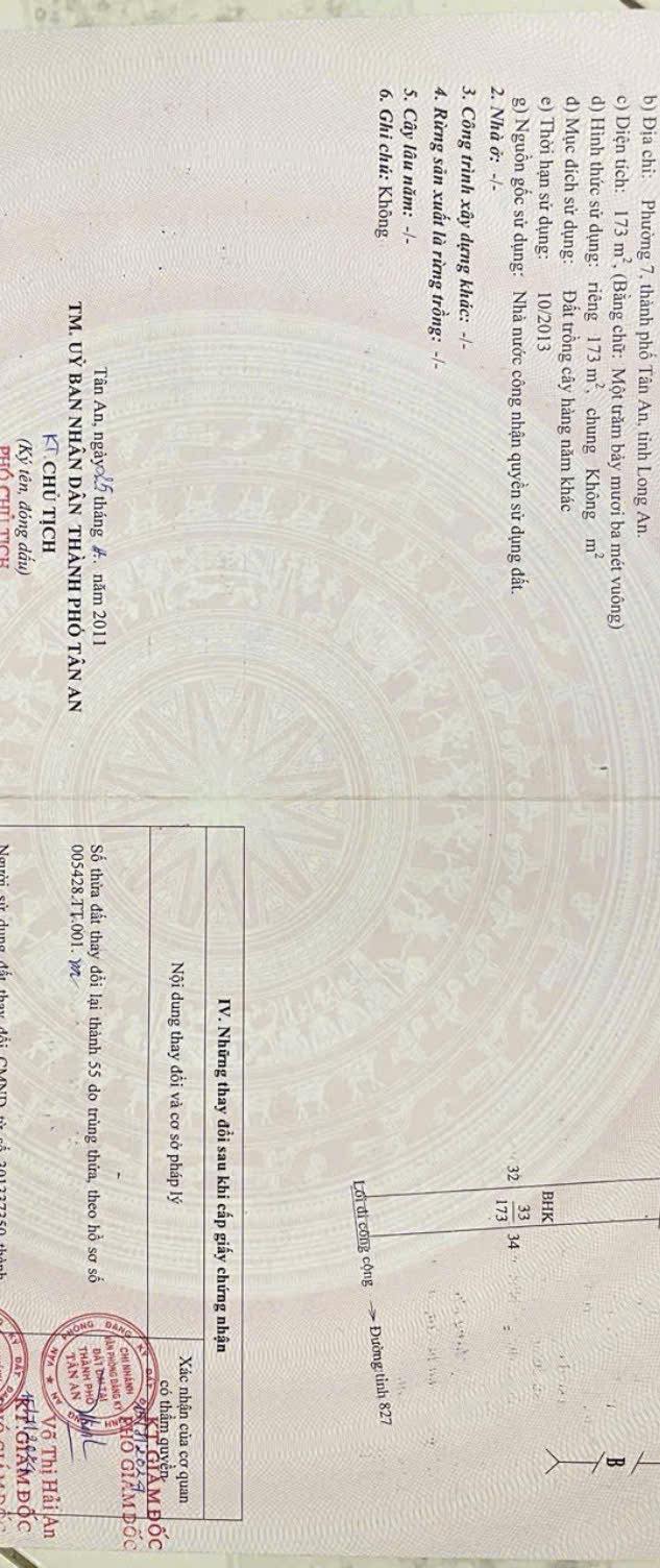 Đất vườn Phường 7, Tân An 170m² giá 470 triệu - Cách đường nhựa chỉ 200m!