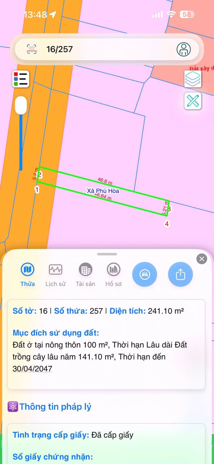 Đất thổ cư 230m² đường Bê Tông, Thủ Dầu Một - Giá chỉ 495 triệu!