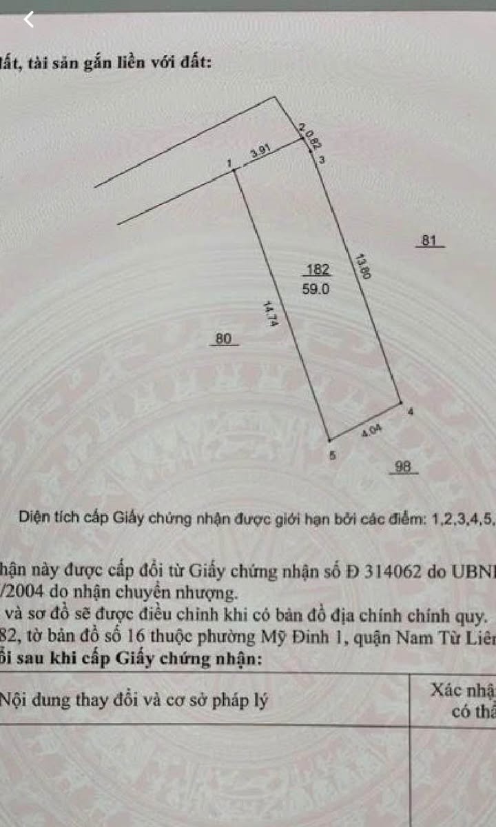 Nhà 3 tầng tại Mỹ Đình, Nam Từ Liêm 58m² giá 12 tỷ - Sổ đỏ chính chủ!