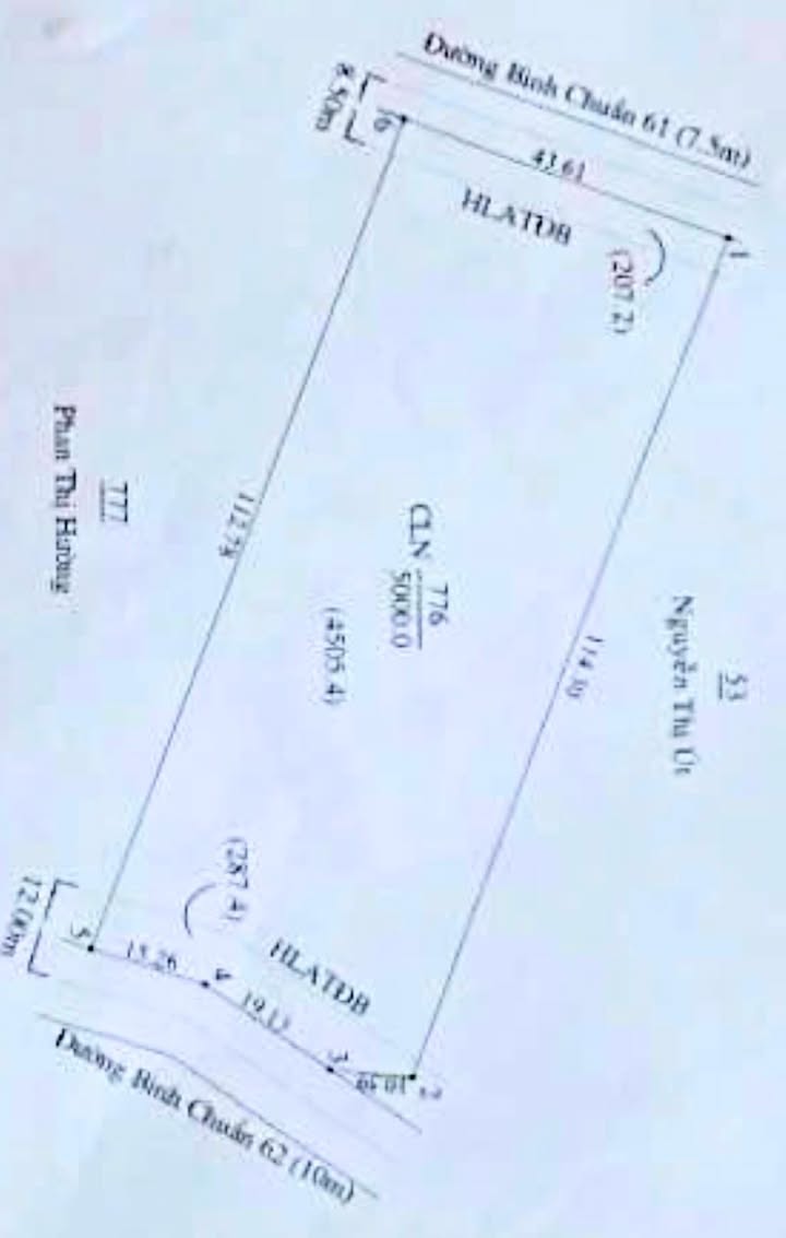 Đất nền 5000m² mặt tiền đường Bình Chuẩn 61, giá 110 tỷ - Đầu tư sinh lời ngay!