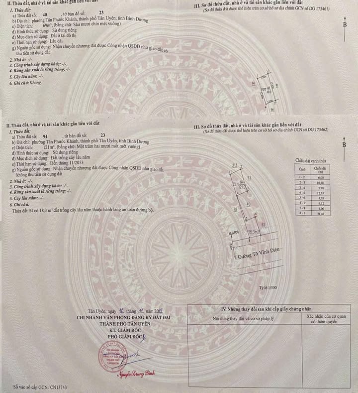 Đất mặt tiền đường Tô Vĩnh Diện, Tân Phước Khánh, 189m² giá 5.5 tỷ - Kinh doanh đa ngành nghề!