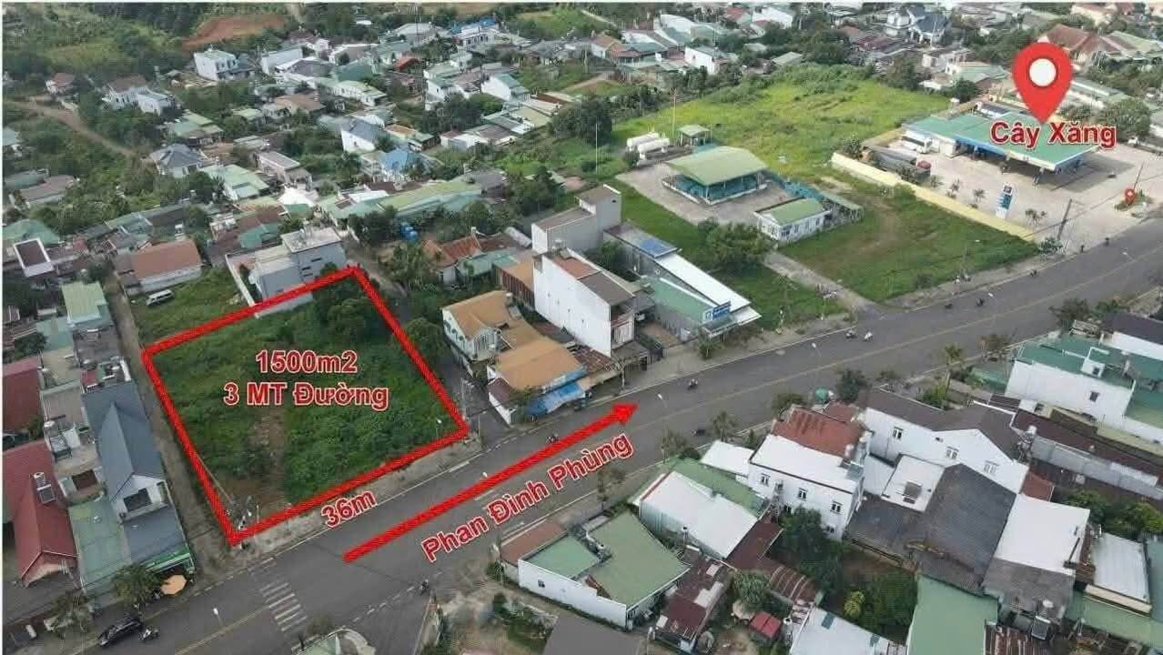 Đất 3 mặt tiền Phan Đình Phùng, Bảo Lộc 1750m² - Đầu tư sinh lời lý tưởng!