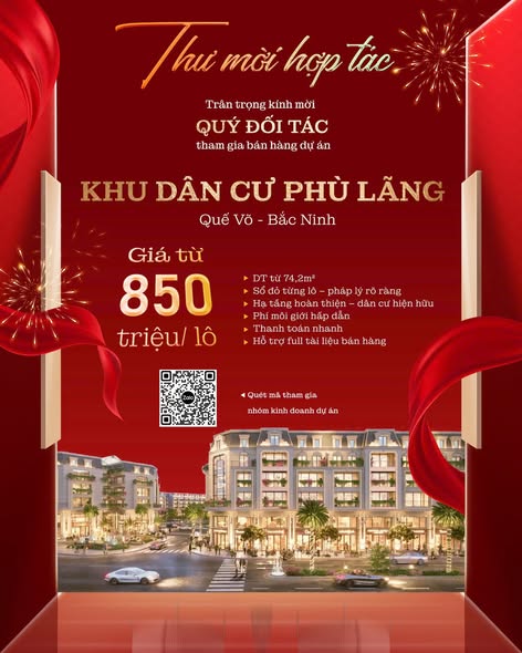 Đất nền khu dân cư Phù Lãng Bắc Ninh 74m² giá 850 triệu - Đầu tư sinh lời ngay!
