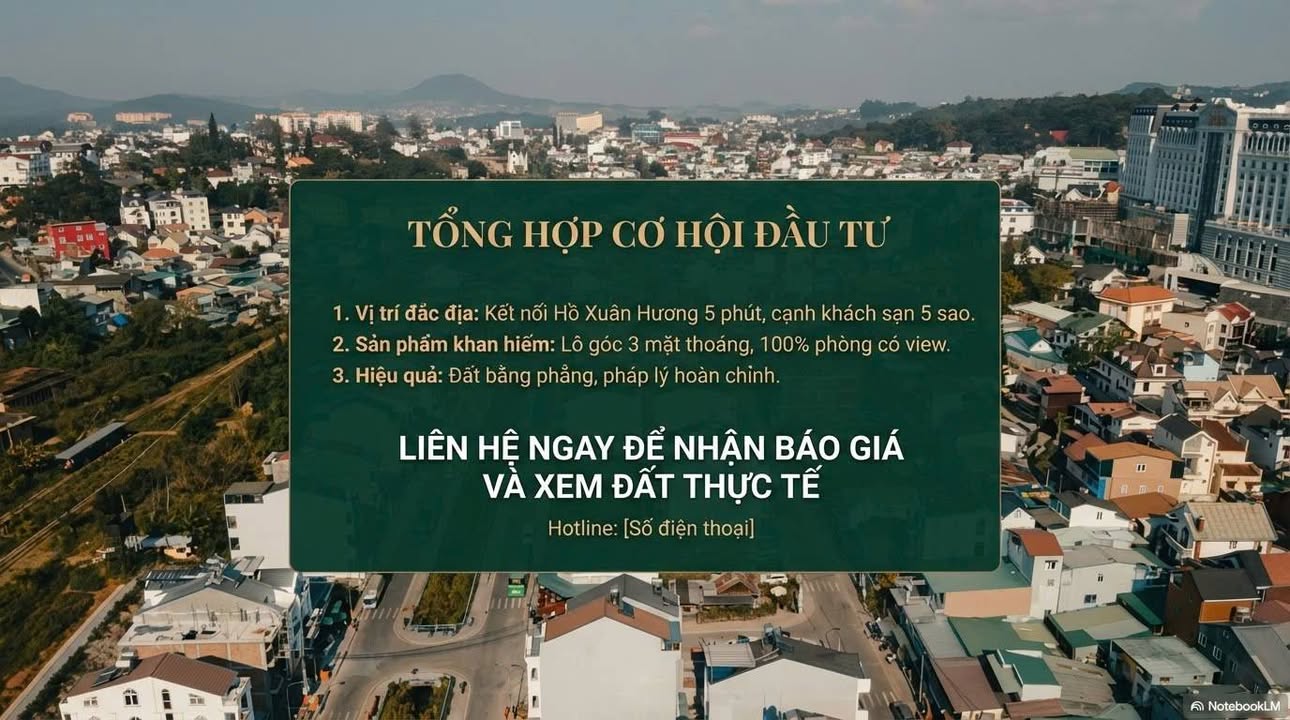 Đất nền lô góc Phạm Hồng Thái Đà Lạt 103.5m² giá 11.6 tỷ - Cơ hội đầu tư hấp dẫn!