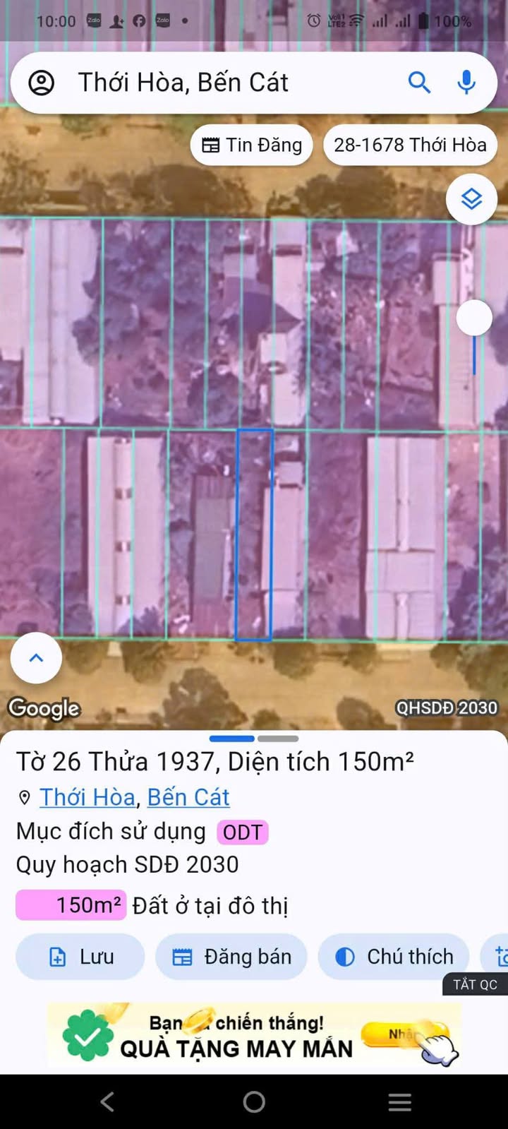 Đất thổ cư L11 NL2, Bến Cát 150m² giá 1.79 tỷ - Cơ hội đầu tư tuyệt vời!