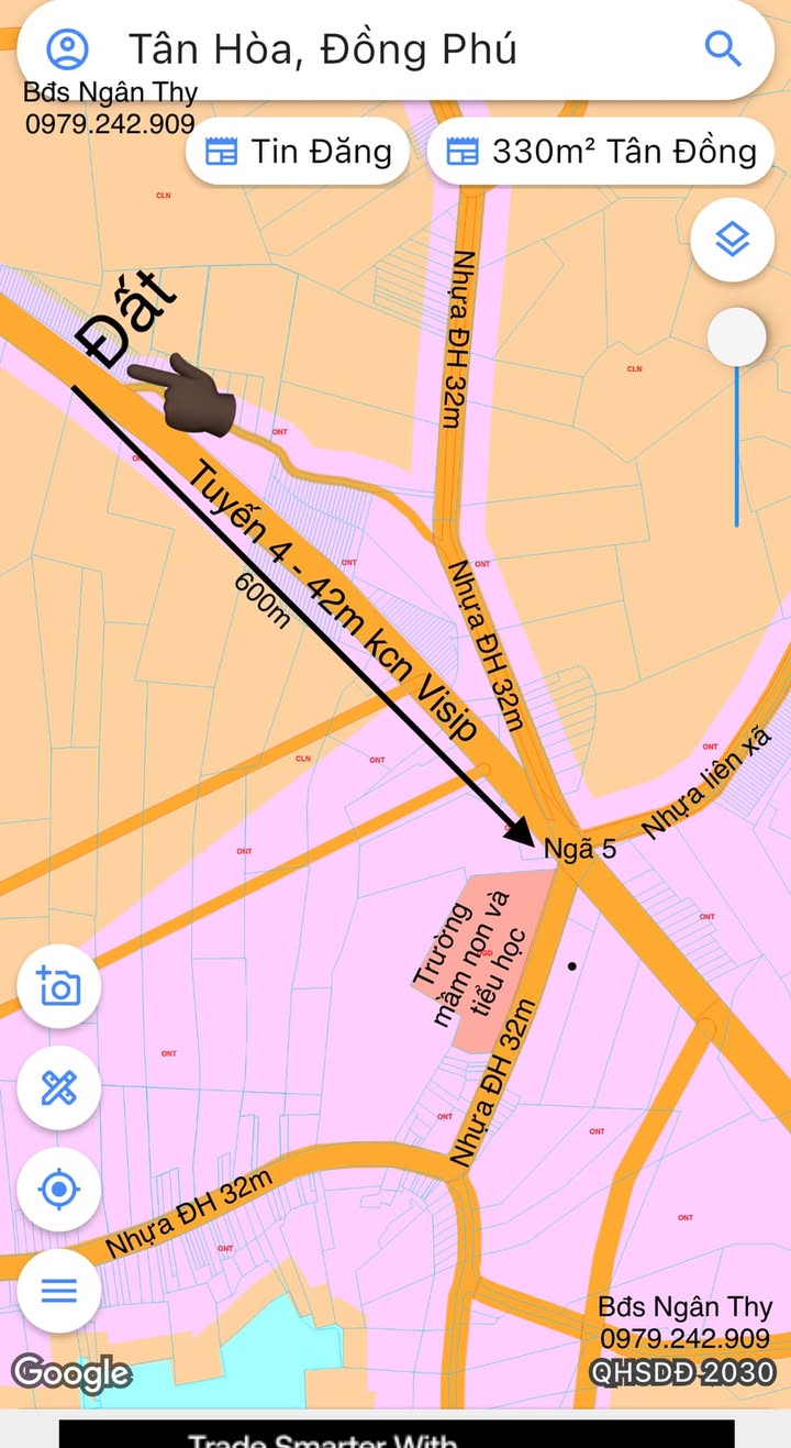 Đất nền chính chủ xã Tân Hòa 200m² giá 650 triệu - Đầu tư sinh lời ngay!