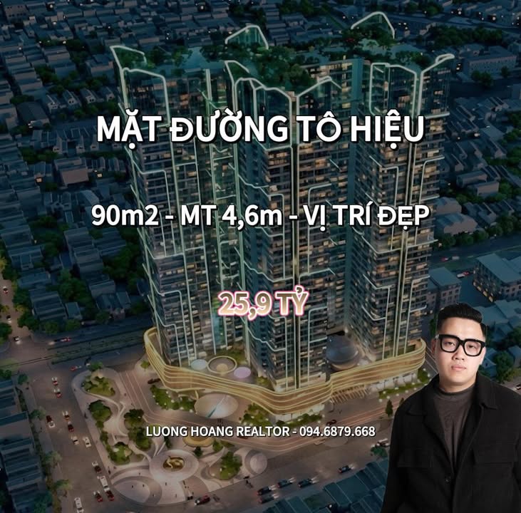 Nhà mặt phố Tô Hiệu, Hải Phòng 90m² giá 25.9 tỷ - Vị trí siêu phẩm gần dự án Hoàng Huy Mê Linh!