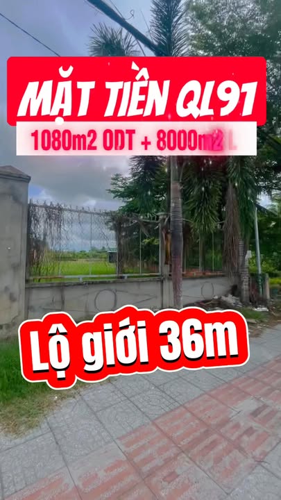 Đất thổ cư 1080m² mặt tiền Đường Tôn Đức Thắng, Cần Thơ - Cơ hội đầu tư tuyệt vời!