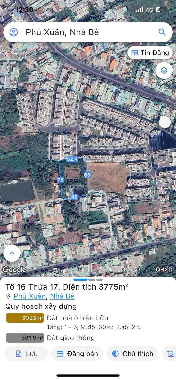 Đất nền hẻm số 80 Nguyễn Bình, Nhà Bè 4525m² giá 120 tỷ - Cơ hội đầu tư hấp dẫn!