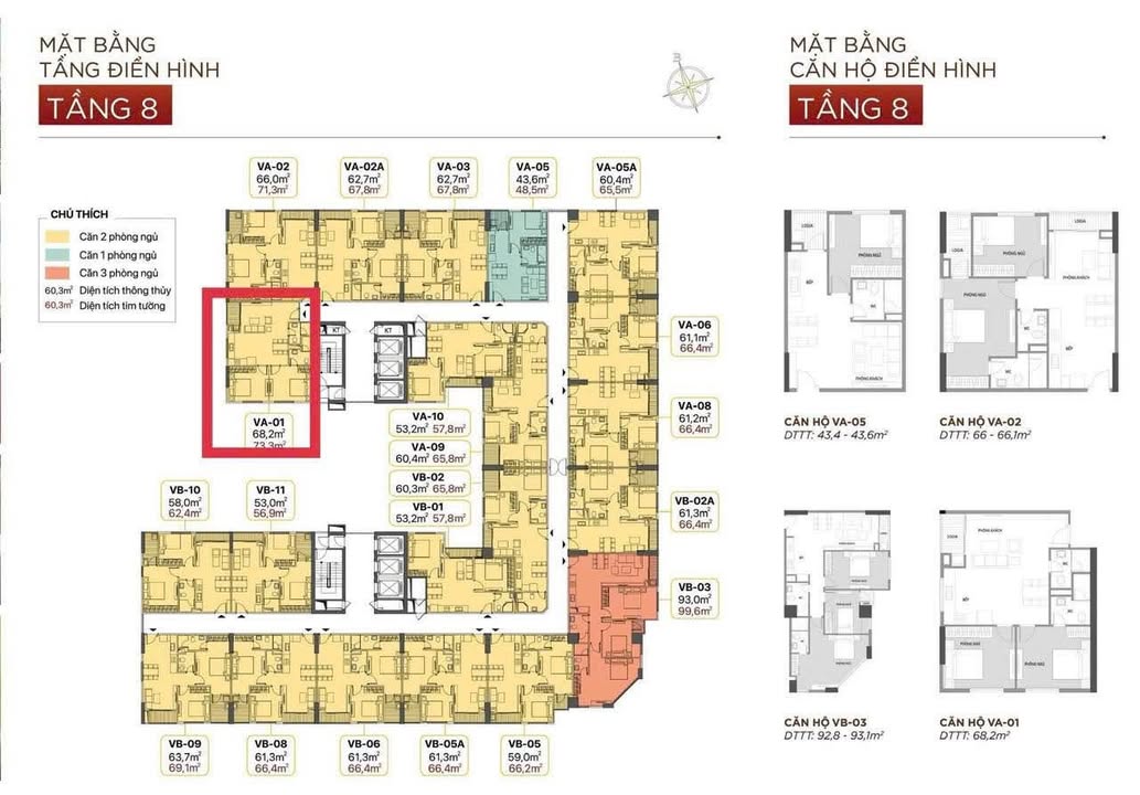 Căn hộ T&T View Sân Bóng Vinh 73m² giá 3.85 tỷ - Full nội thất, sẵn sàng vào ở!