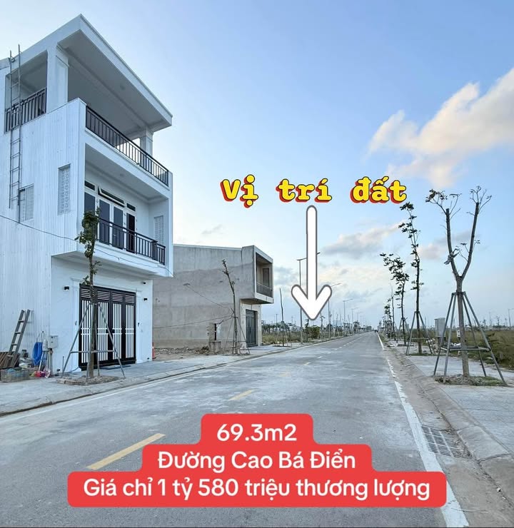 Đất nền Hương Sơ, Huế 69,3m² giá chỉ 1.58 tỷ - Cơ hội đầu tư tốt!