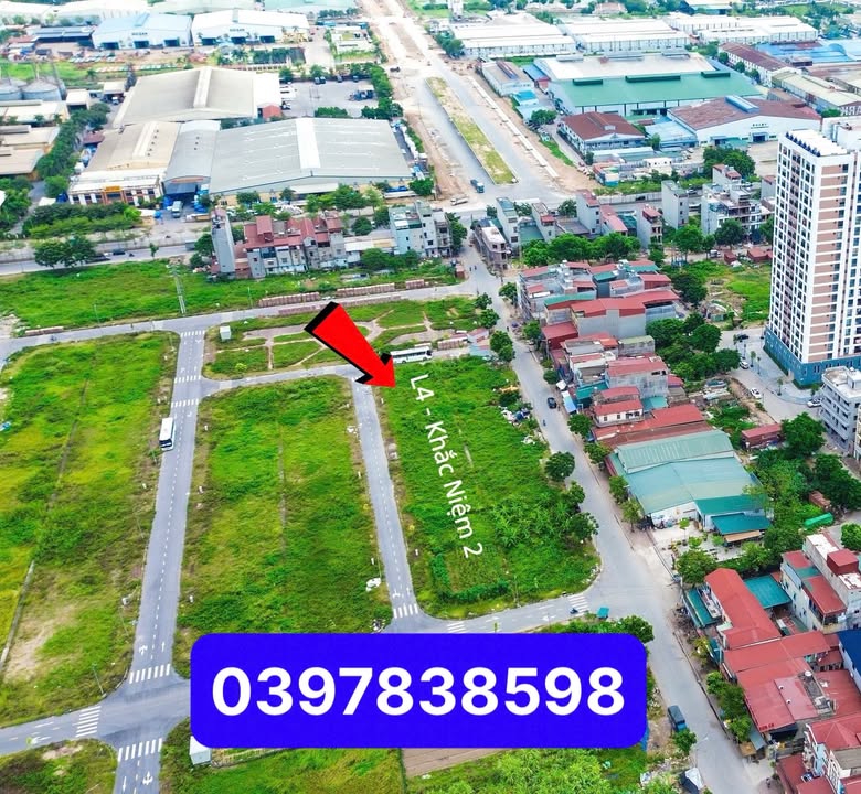 Đất nền L4 Khắc Niệm 87m² giá 6 tỷ - Vị trí đẹp cạnh vườn hoa