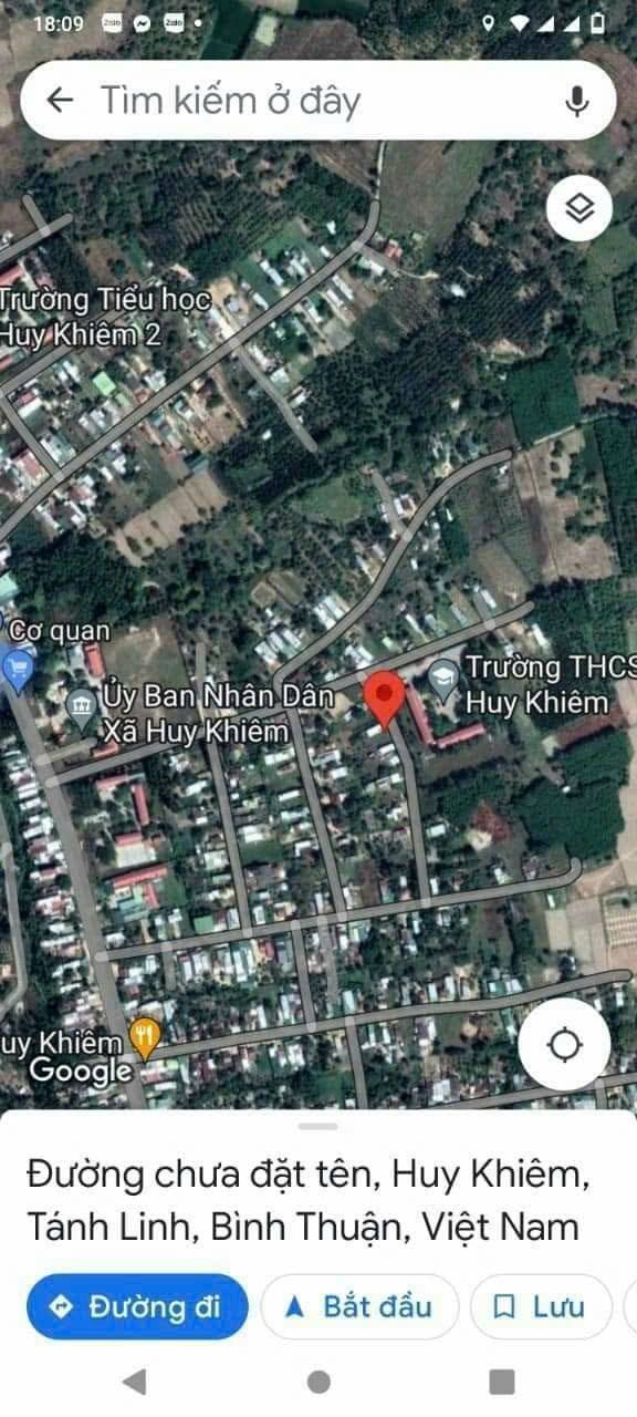 Đất nền Huy Khiêm Tánh Linh 360m² 1.25 tỷ - Sổ đỏ chính chủ