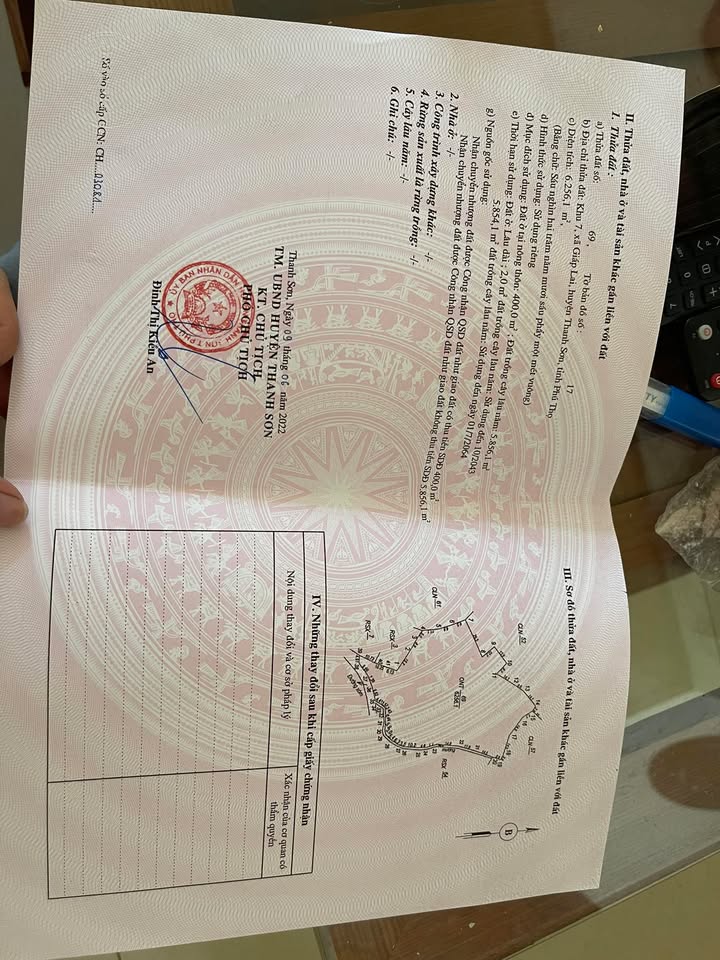 Đất ở chính chủ 6256m² tại Thanh Sơn, Phú Thọ - Giá chỉ 6.256 tỷ!